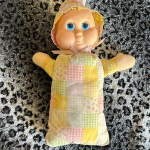 1984 Globaby, Patchwork Baby Doll with Yellow and Pink Outfit